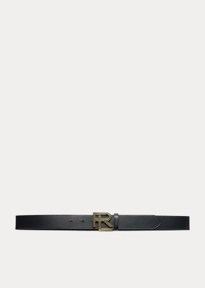 Cinturones Ralph Lauren Mujer Negros - RL Vachetta Leather - HFQKE2147